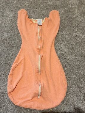 Swaddle Designs Peach Kids One-Piece Footie
